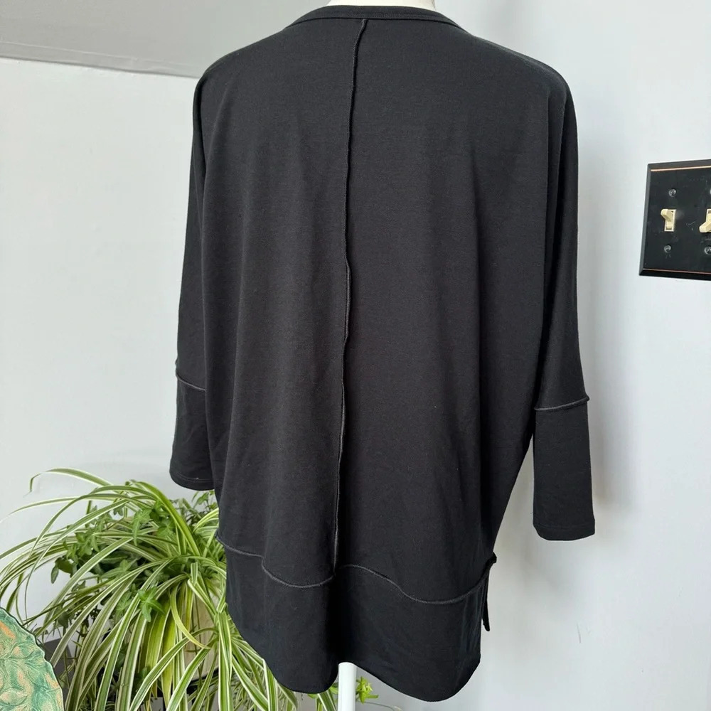 Spanx Perfect Length Loose Fitting Basic Black Mi… - image 3